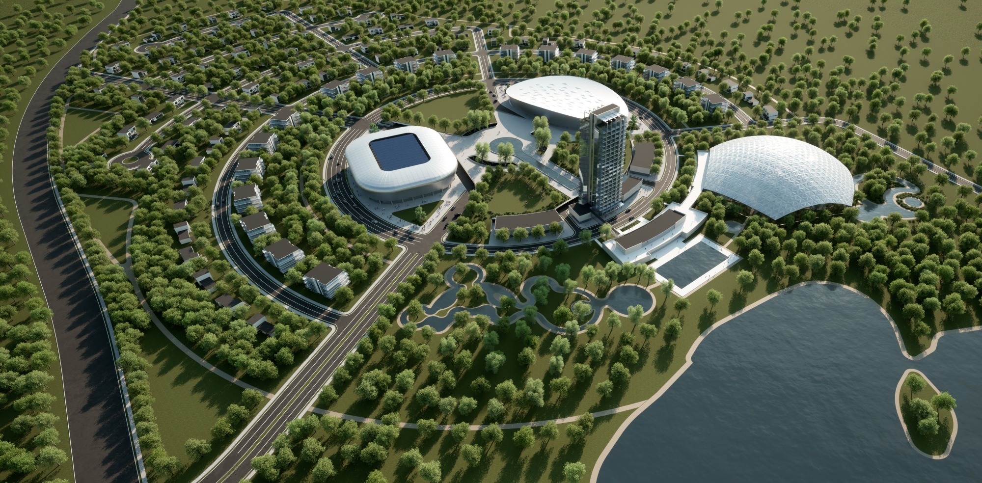 Pécs Tüskésrét Sports & Recreation Masterplan